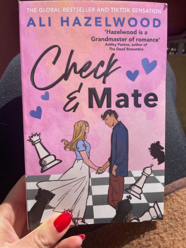 Romance novel by Ali Hazelwood, titled Check & Mate.