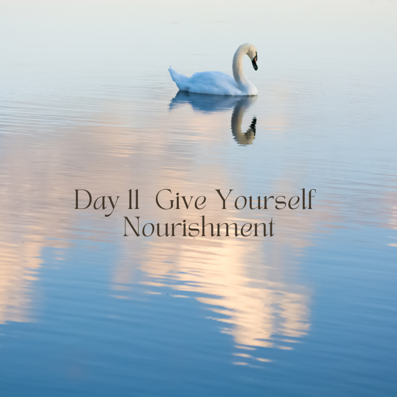 A month of grace - Day 11 Give Yourself Nourishment